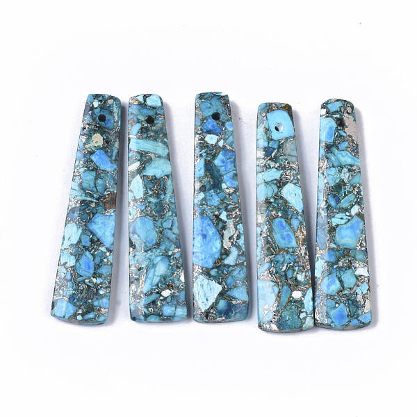 Synthetic Regalite/Imperial Jasper/Sea Sediment Jasper Pendants