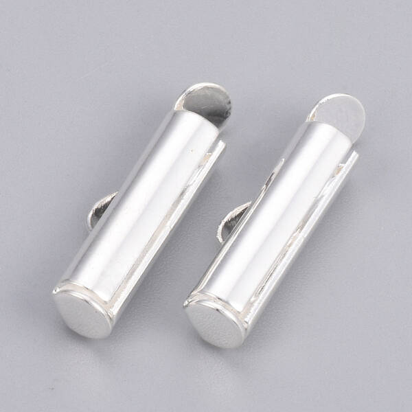 Brass Slide On End Clasp Tubes