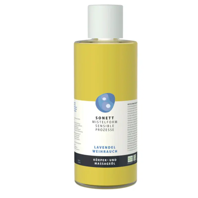 Sonett MISTELFORM SENSIBLE PROZESSE Massage and Body Oil, 485 ml incense and lavender