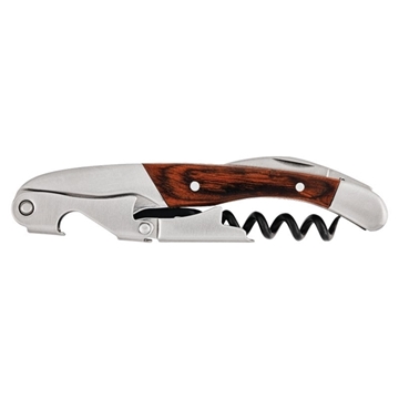 100 Custom Mahogany Style Waiter's Corkscrew Wine Bottle Opener - ...