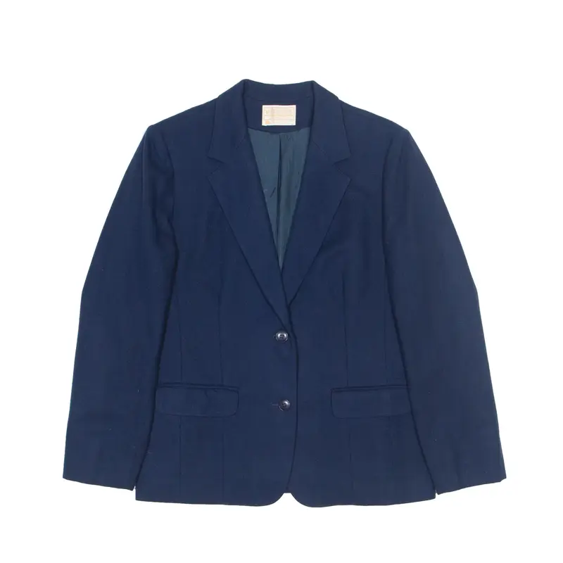 PENDLETON Blazer Jacket Blue Wool 80s Womens L