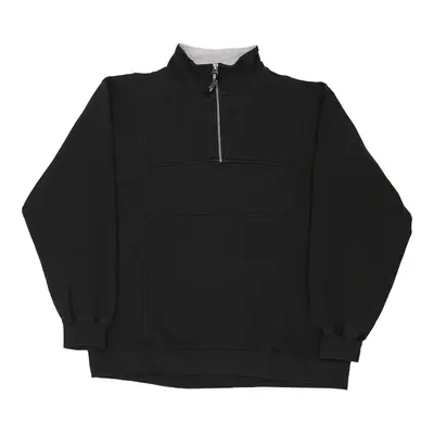 Chase Authentics Nascar 1/4 Zip - XL Black Cotton