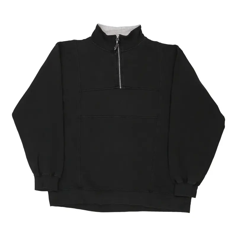 Chase Authentics Nascar 1/4 Zip - XL Black Cotton