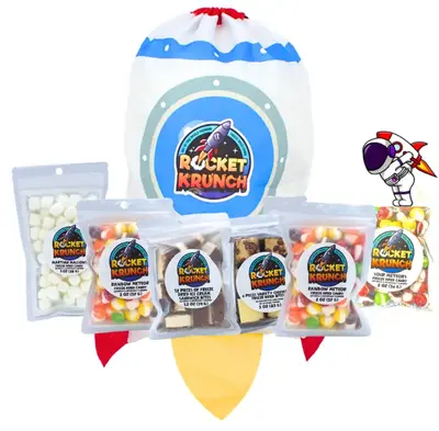 Rocket Krunch Flight Freeze Dried Variety Goodie Bag Candies and Dessert
