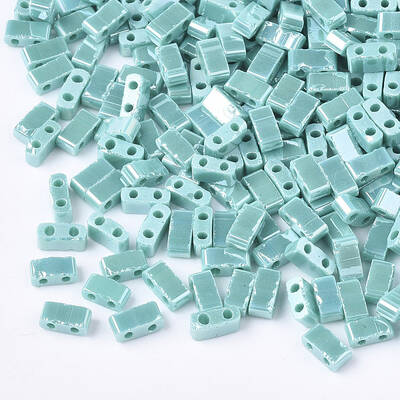 2-Hole Opaque Glass Seed Beads
