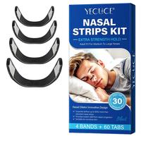 Nose Magnet Breathing Nasal Strips Kit, 1 Box Including 4 Counts Magnetic Nose Strips & 60pcs Tabs, Skin Safe Nasal Strips, C...
