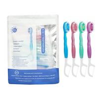 5 in 1 Mini Toothbrush & Floss & Tongue Scraper & Toothpick Set, 26pcs/pack Soft Bristles Toothbrush Set, Oral Care Tool for ...