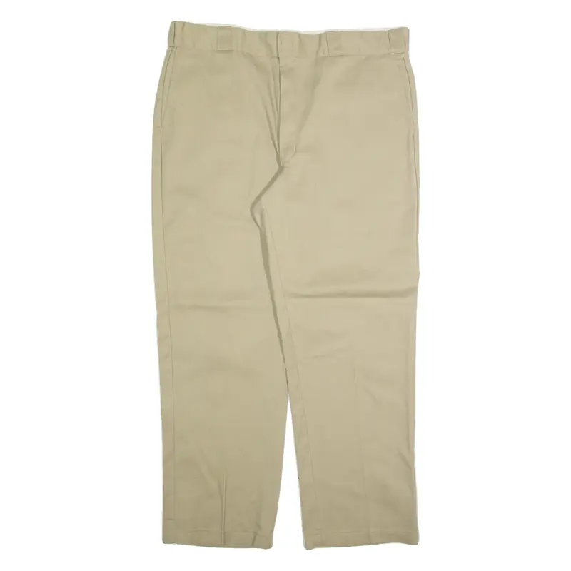 DICKIES Chino Mens Trousers Beige Regular Straight W38 L30