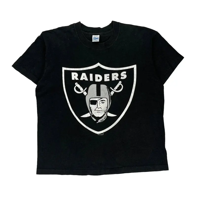 Las Vegas Raiders Salem Nfl T-Shirt - Large Black Cotton