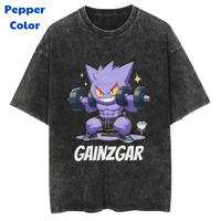 Gainzgar Vintage Tee, Gengar T-Shirt, Pokemon Tee, Anime Shirt, Animation Graphic Tees, Gym Shirt, Unisex T-Shirt, Gift For M...