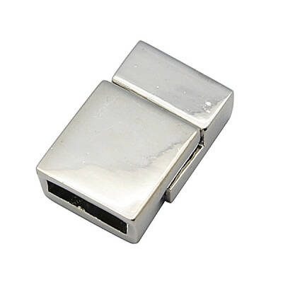 Alloy Magnetic Clasps with Glue-in Ends