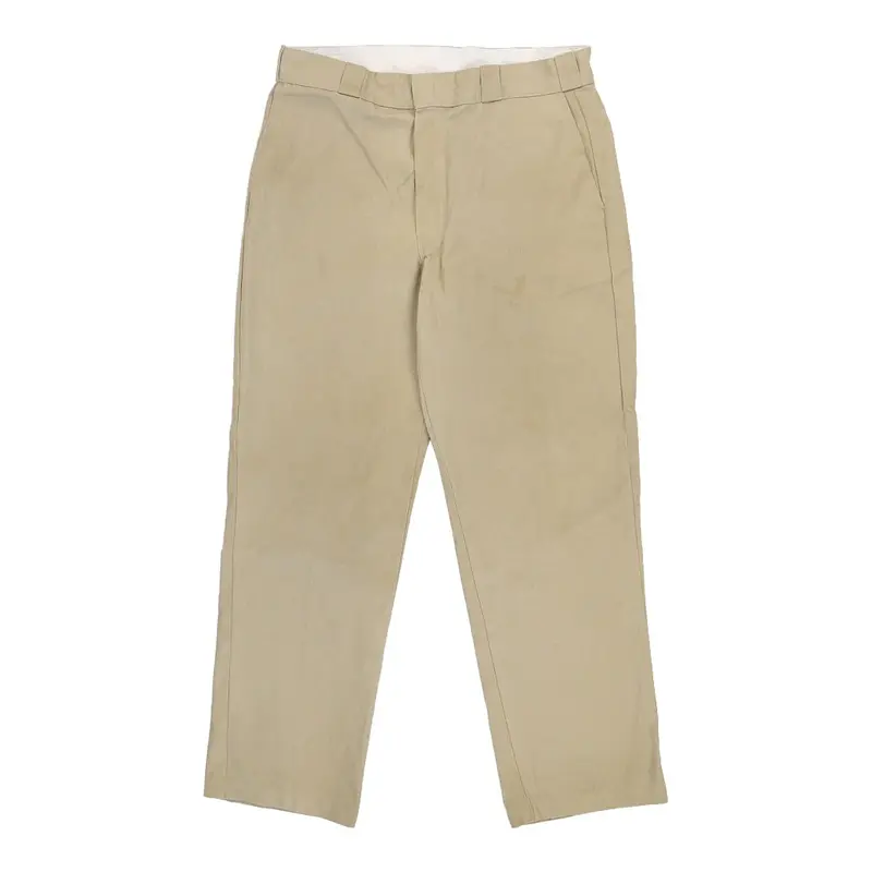 Dickies Trousers - 36W 31L Beige Polyester Blend