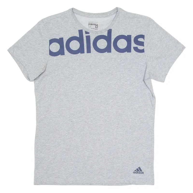 ADIDAS Mens T-Shirt Grey Crew Neck M