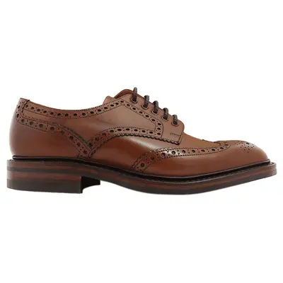 Loake Chester Leather Men's Lace Up Shoes - Mahogany - Size:US 11.5 Men