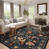 Lahome Washable Bird Floral Area Rug–Low-Pile Vintage,Soft,Non-Slip Boho Rugs for Living Room, Bedroom,Dining Room and Kids...