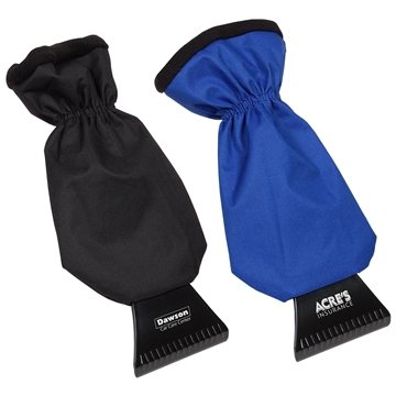 100 Promotional Warm Grip Ice Scraper - Fleece Lined