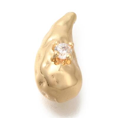 Brass Micro Pave Cubic Zirconia Pendants