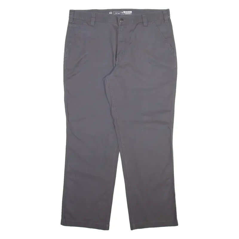 CARHARTT Mens Trousers Grey Relaxed Straight W38 L30