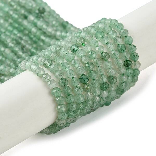 Natural Green Strawberry Quartz Beads Strands