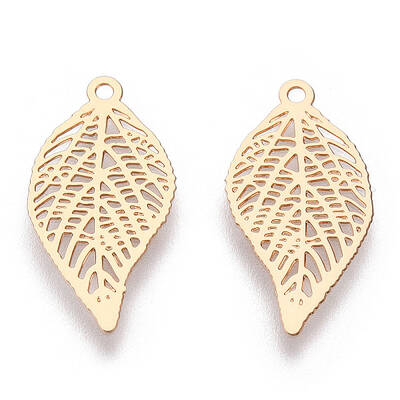 Rack Plating Brass Filigree Pendants