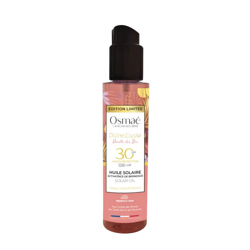 Osmaé l'Atelier des Sens - Divine Escale Vanille des Iles Sun Oil Tan Activator SPF30 150mL