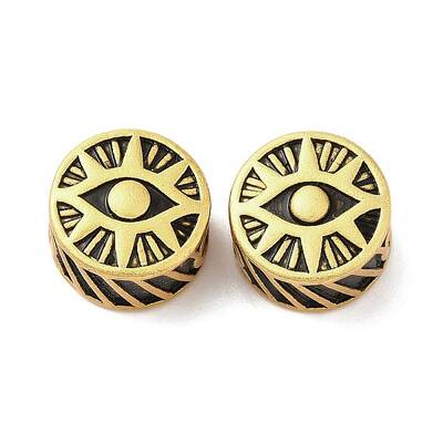 Rack Plating Brass European Beads