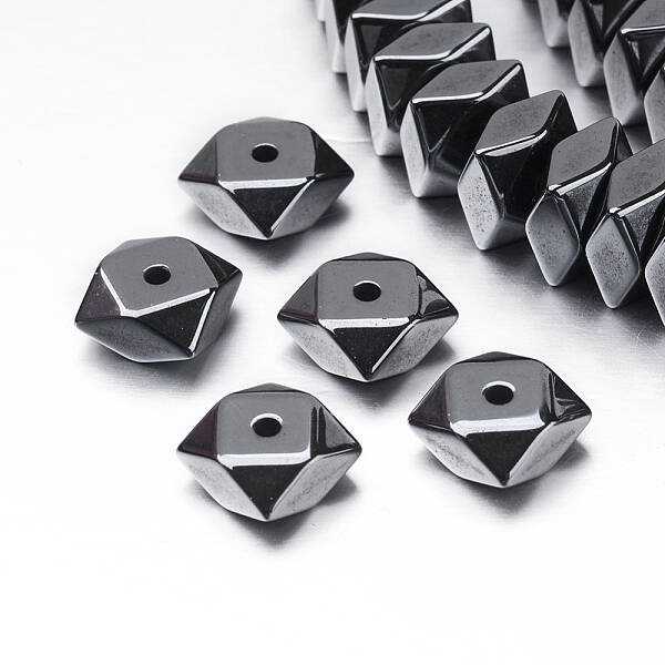 Non-magnetic Synthetic Hematite Beads Strands