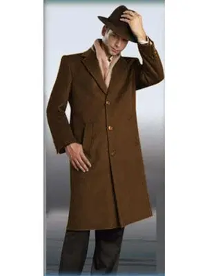 Mens Wool Trench coat - 