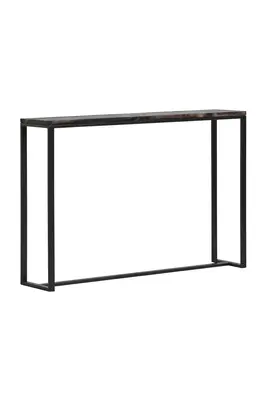Black Petrified Wood Console Table | Andrew Martin Greta