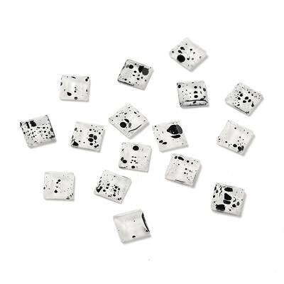 Spot Pattern Resin Cabochons