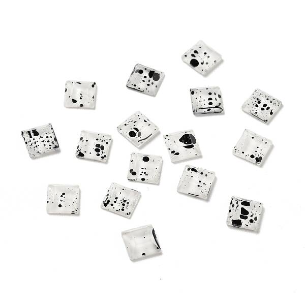 Spot Pattern Resin Cabochons