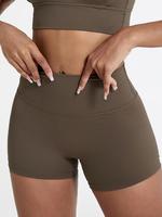 Women's Solid High Waist Sports Athletic Shorts, Gym Shorts, High Stretch Yoga Bottoms, Ladies Sportswear for Indoor Outdoor ...