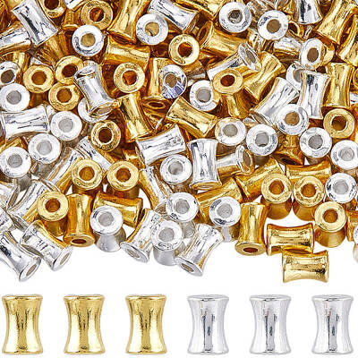 400Pcs 2 Colors Alloy Beads