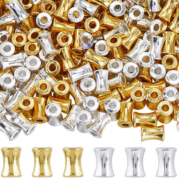 400Pcs 2 Colors Alloy Beads