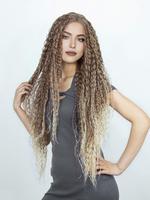 Women's 34inch Long Curly Lace Frontal Wigs, Synthetic Twists Wigs for Daily, Cosplay, Party, Striking Natural Lace Front Hai...