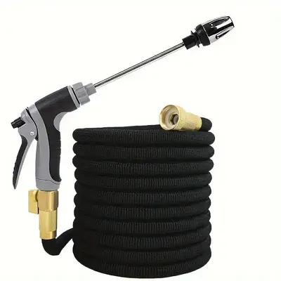 Garden Hose with Sprayer, 3/4 Inch High Pressure Magic Automatic Retractable Hose, Multifunctional Water Sprayer for Outdoor...