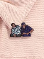 Unisex Punk Style Cartoon Character Brooch, Fashion Alloy Badge for Daily Clothing Decor, Trendy All-match & Exquisite Brooch...