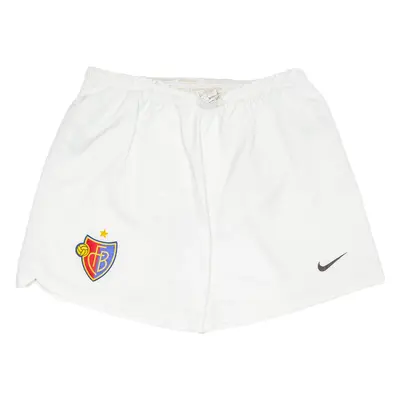 NIKE FC Basel Mens Sports Shorts White L W32