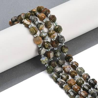 Natural Rhyolite Jasper Beads Strands
