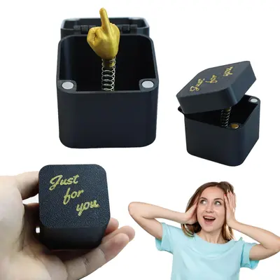 Funny Christmas Gift, 1/9/15/32pcs Creative Surprise Finger Gesture Design Gift Box, Surprise Gift for Friends & Family
