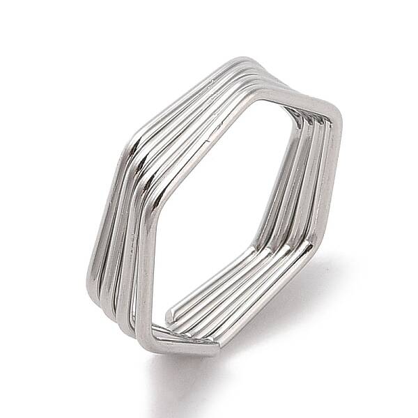 Non-Tarnish 304 Stainless Steel Finger Rings for Women