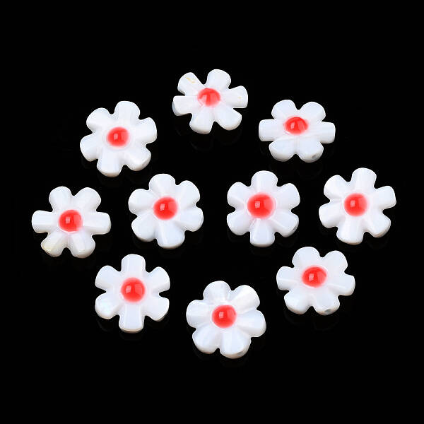 Natural Freshwater Shell Enamel Beads