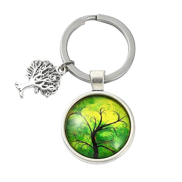 Alloy Glass Keychains