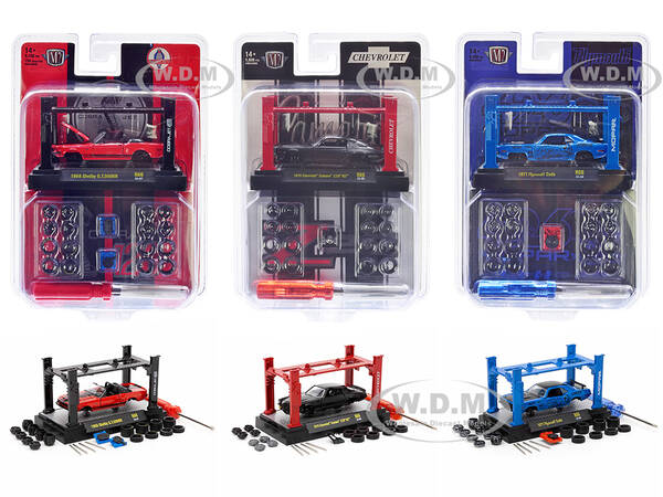 Model Kit 3 piece Car Set Release 66 Limited Edition to 10000 pieces Worldwide 1/64 Diecast Model Cars by M2 Machines