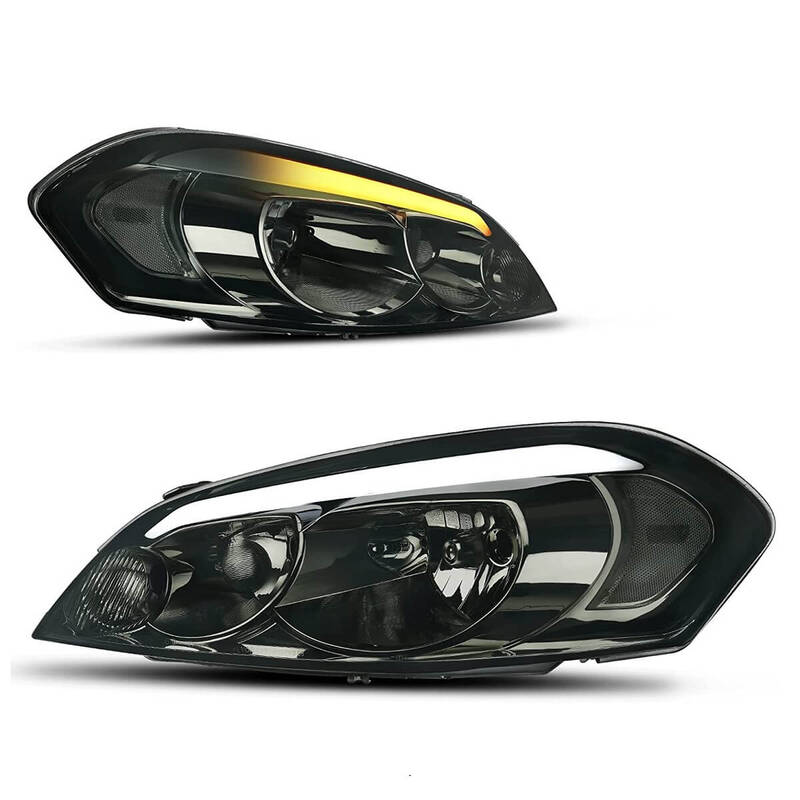 YITAMOTOR® LED DRL 2006-2013 Chevy Impala/2014-2016 Impala Limited Headlights Assembly with Switchback