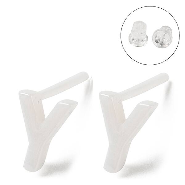 Hypoallergenic Bioceramics Zirconia Ceramic Stud Earrings