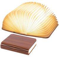 3 Colors Folding Book Lamp, Portable Creative Design Bedside Lamp with USB Rechargeable Function, 1 Count Multipurpose Night ...