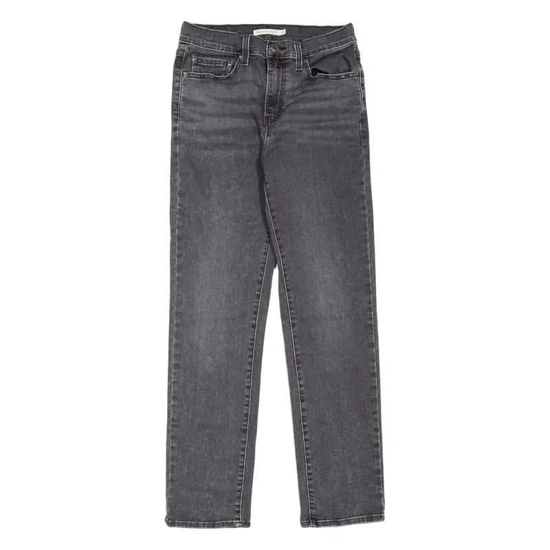 LEVI'S 724 High Rise Womens Jeans Grey Regular Straight W29 L28
