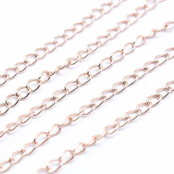 Brass Twisted Chains Curb Chains