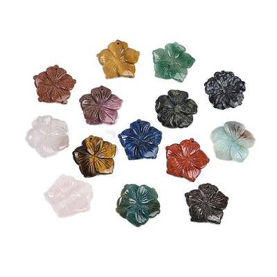 Natural & Synthetic Mixed Gemstone Pendants